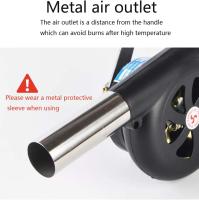 Ventilador para barbacoa para Cocinar al Aire Libre, ventiladores de Aire con manivela, fuelle para barbacoa, accesorios para estufas de camping y picnics - details 3