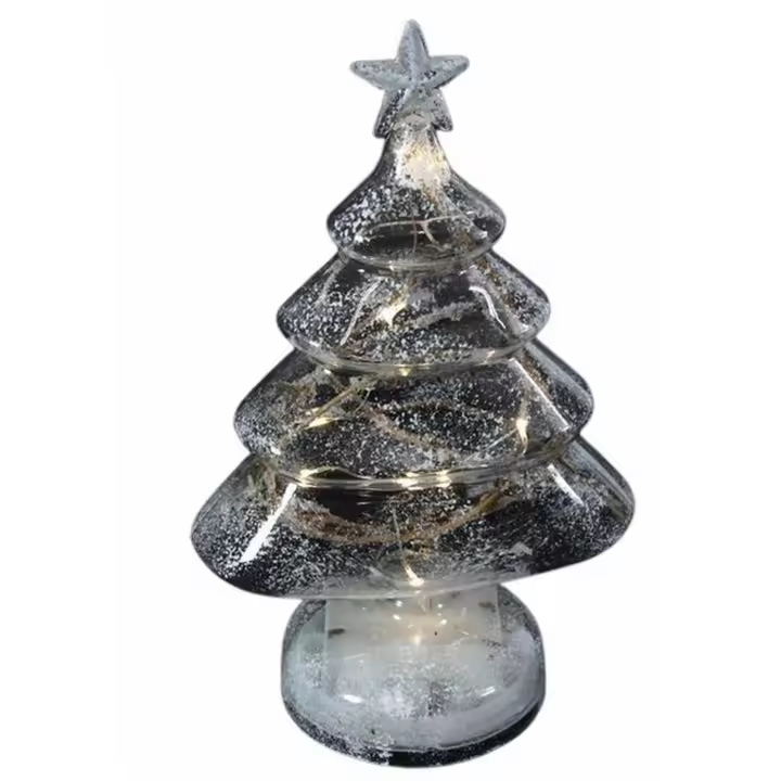 Gerimport Árbol de Navidad con Luz Cristal Decoración 24 Cm - 1