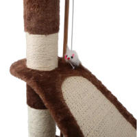 Rascador para gatos de tamaño mediano Cama y mueble para mascotas  Diseño de plataforma de salto Permite trepar y saltar Resistente y robusto Fabricación cuidadosa Tela de felpa suave  Tacto suave y delicado Suave y no irritante Rascador para gatos No irr - details 1