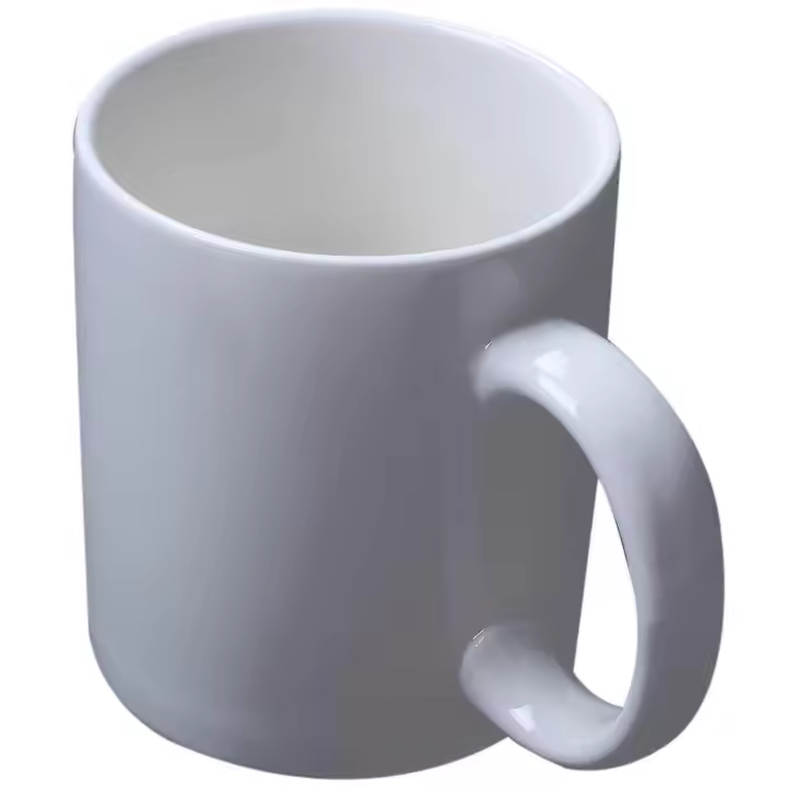 Diseño blanco taza de dedo medio novedad estilo mezcla café leche taza divertida Taza de cerámica 300ml capacidad taza de agua - 1