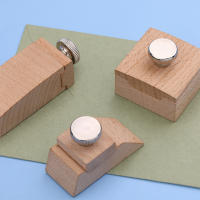 IMZAY Bloque De Encina Para Tratamiento De Borde De Cuero Herramienta De Pulido Con Papel De Herramienta De Corte DIY De Técnica De Bricolaje - details 3