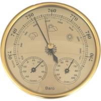 Meteorologista De Pesca Al Aire Libre Con Barómetro Termómetro Y Higrómetro Precisión Aneroid 128mm Herramienta De Medición 3 En 1 - details 5