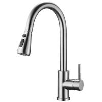 SSITO Grifo de Cocina Monomando Caño Extraible Grifo Fregadero Gris Bronce - details 1