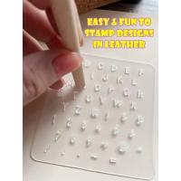 Conjunto De Estampadores De Cuero Con Mayúsculas Y Minúsculas Y Números Para Niños Y Adultos Para Entretenimiento DIY Con Palos De Madera - details 3