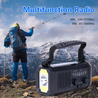Radio De Emergencia Portátil Con Solar AM/FM Radio De Clima SOS Alarme Luz LED Impermeable Para Camping Al Aire Libre - details 0