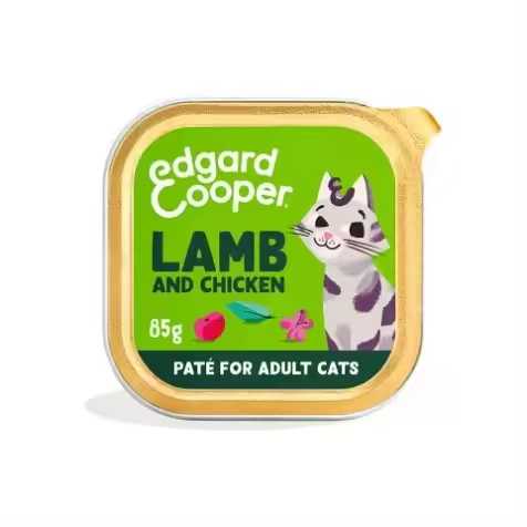 Edgard & Cooper Adult Cordero Y Pollo De Corral Paté Gatos 16 X 85 Gr - 1