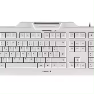TECLADO CHERRY KC 1000 SC BLANCO + LECTOR DNIE - 1