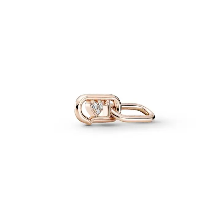 781699C01 - Link Doble con un recubrimiento en oro rosa de 14k Love It Pandora ME 781699C01 PANDORA Raíz Pandora Me Joyas Pandora MUJER inicio Mujer Pandora original - 1