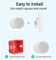 Interruptor Inteligente WiFi De Pared Con Toque EU 220V Necesita Alambre Neutro Compatible Con Alexa Google Home 1/2/3/4 Gang Tuya Smart Life - details 10