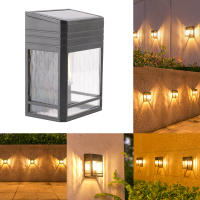 Lámpara Solar Exterior AK-5154 Impermeable Sensibilidad Al Sol Para Jardín Villa Nocturna Luz De Pared Cuadrada De Titanio - details 2