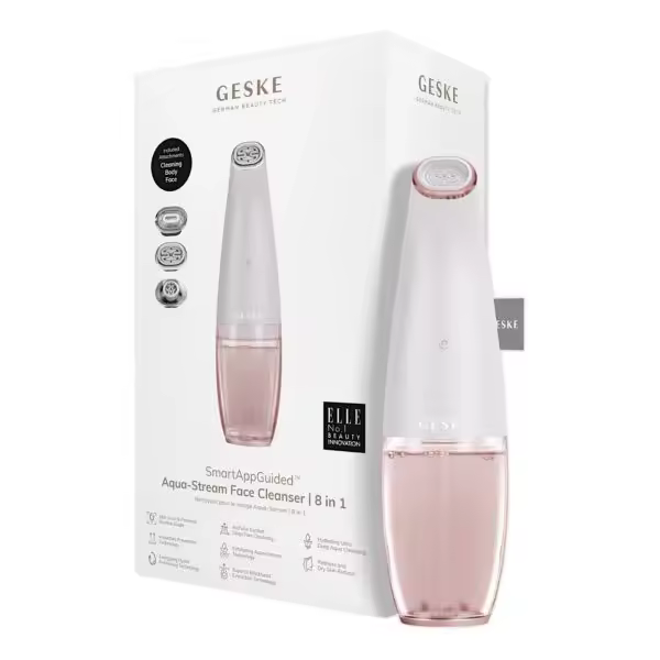 GESKE Aqua-Stream Face Cleanser | 8 in 1 Rosa Gold  Limpieza Profunda - 1