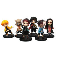 Figura De Acción Demon Slayer Kimetsu No Yaiba Kamado Tanjirou Con Agatsuma Zenitsu Nezuko Kyoujurou PVC Modelo Juguete Regalo Para Fans De Anime - details 0