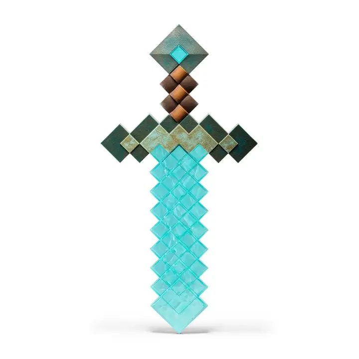 Réplica the noble collection minecraft espada de diamante - 1