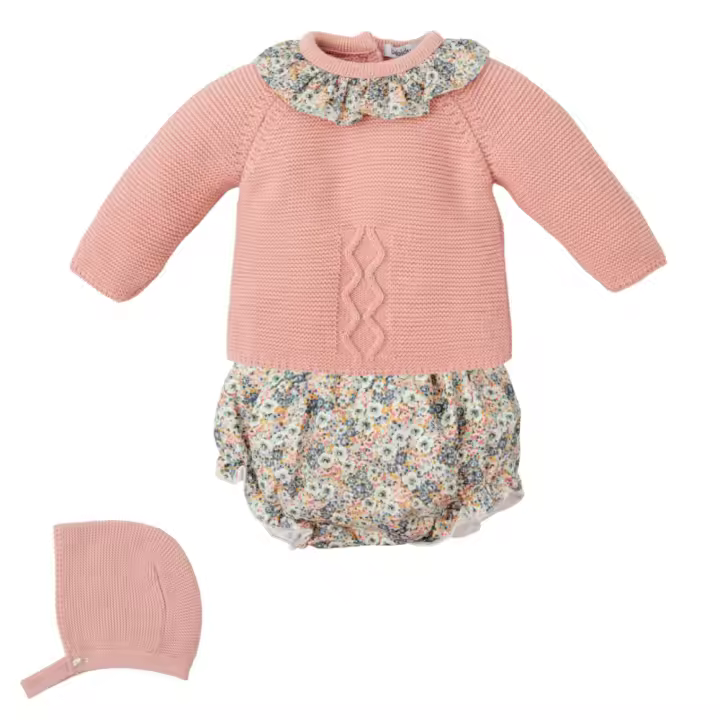 Conjunto de ranita,jersey y gorro bebe ebano de marca BABIDU - 1