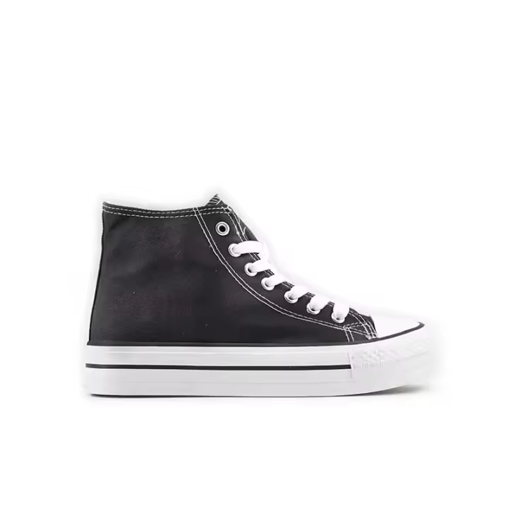 MODELISA Zapatilla De Lona Con Plataforma Cordón Estilo Casual Mujer - 1