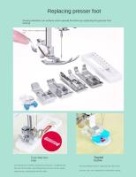 Máquina de Coser Multifunción Versáthil con Enchufe Europeo-Ideal para Ropa, Cortinas, Alforadas y Manualidades, 220-240V - details 9