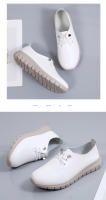 Zapatos De Lujo Para Mujer Casual Oxford Ligeros Planos De Cuero Genuino Mocasines Zapatos Para Mujer Con Cordones - details 7