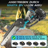 Motosierra eléctrica sin escobillas para carpintería, herramientas de corte de jardín para batería Makita de 18V, 8 pulgadas Motosierra eléctrica, Con 1 batería enchufe de la UE - details 6