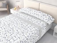 Juego de sábanas pirineo invierno 120 g – Vanesa Gris  bajera 30 cm + largo 200 cm – camas 90 | 105 | 135 | 150 y 180 cm| Mercatienda.es - details 0