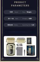 VGR Afeitadora Profesional Eléctrica Para Hombres Reciprocante LED Afeitadora De Barba Recargable Impermeable V-337 Con Corte Rápido Y Indicación De Carga - details 5