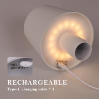 Lámpara De Mesa LED Recargable Sin Cable Para Hotel Con Toque Y 3 Colores Luz Ambiental Creativa Para Camastro Decoración Exterior Bar - details 11