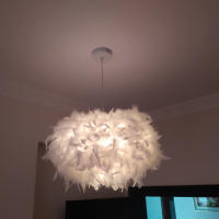 Lámpara Colgante De Pluma LED Moderna Para Sala De Estar Dormitorio Restaurante Iluminación Interior Pendente Colgante - details 5