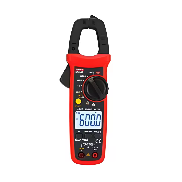 Uni-T Pinza Amperimetrica Digital 600VAC/DC 600AAC/DC UT204R True RMS LCD con Luz de Fondo - 1
