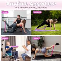 Banda De Resistencia De Goma Portátil Para Ejercicio De Fitness Y Yoga Equipo De Gimnasio Elasticidad Para Mujer Entrenamiento De Pilates Crossfit Estiramiento Loop - details 5