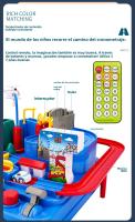 Aventura Automovilística para Niños: Circuito de Tren con Aparcamiento y 2 Coches de Regalo, 23x23x18 cm - details 7