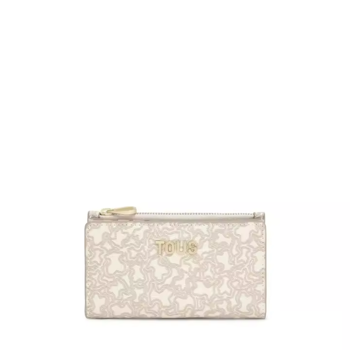 Billetera pequeña Tous Kaos mini lines beige     ORIGINAL con garantía y packaging oficiales de la firma - 1
