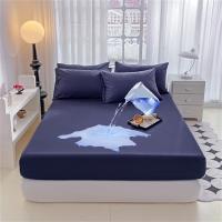 Protector De Sábanas Impermeable Y Seguro UPzo Color Sólido Cómodo Y Transpirable Cubierta Para Cama Sin Almohadas 100% Poliéster - details 6