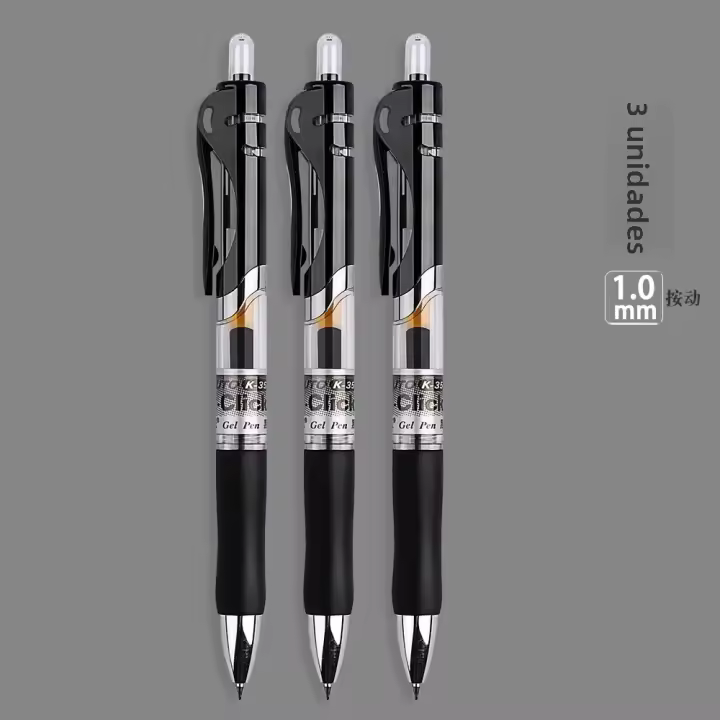 M&G Bolígrafo De Gel 1.0mm Ultra Grueso Y De Gran Capacidad Para Firmar Y Práctica Tinta Negra Y Punta Gruesa Para Escuela Y Oficina - 1