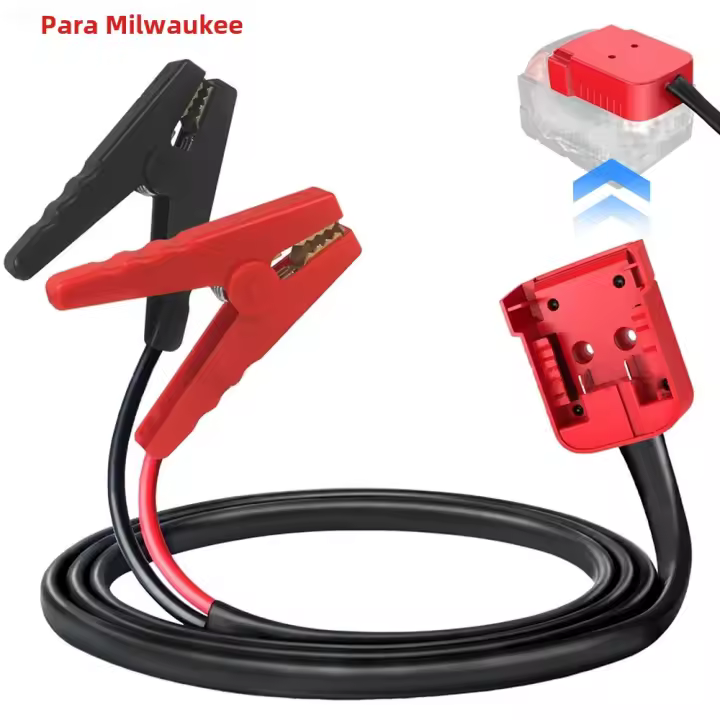 Kit De Arranque De Saltar Para Herramientas Eléctricas Milwaukee M18 Cable De Poder 8AWG Igniter De Batería De Coche Emergencia Automotriz - 1
