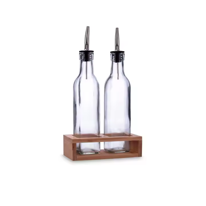 QUID NATURALIA Set Aceitera Y Vinagrera Vidrio 260ML Transparente - 1