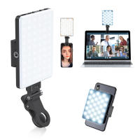 Lámpara De Video LED Portátil Con Clip Para Teléfono Laptop Computadora 2000mAh Recargable Para Videoconferencia Vlog Luz - details 0
