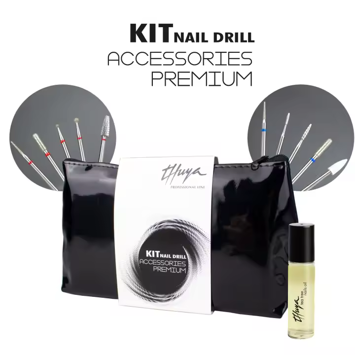 Thuya Kit Nail Drill Accessories Premium - Accesorios Premium para Uñas - Herramientas de Manicura y Pedicura de Alta Calidad - 1