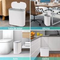 Basurero Automático Para Baño Y Cocina Con Sensor De Movimiento Y Cubierta Resistente Al Agua Canasto Delgado Para Dormitorio - details 13
