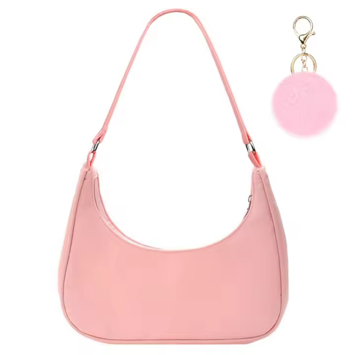 Bolso de hombro de las mujeres, Bolso de nylon Y2K, Bolso de las axilas de las mujeres-regalo de cumpleaños y aniversario - 1
