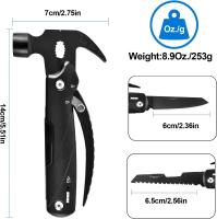 Multiuso 12 en 1 Plegables Alicate Multiuso Navaja Táctica Herramienta de Bolsillo y Fundamentos de Nailon, para Senderismo, Pesca, Acampar Y Reparación de Bricolaje - details 1