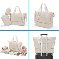 Bolso De Maternidad Grande Capacidad Deportiva Portátil Con Rueda Y Correa Ajustable Para Viajes Bolsa De Mano Para Mamá - details 9