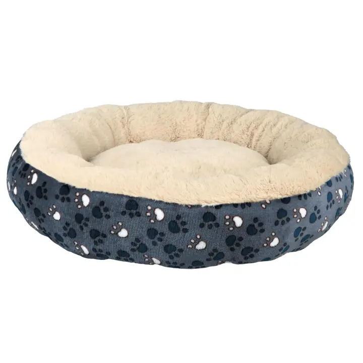 TRIXIE Tammy bed, round, ø 50 cm, blue/beige - 1