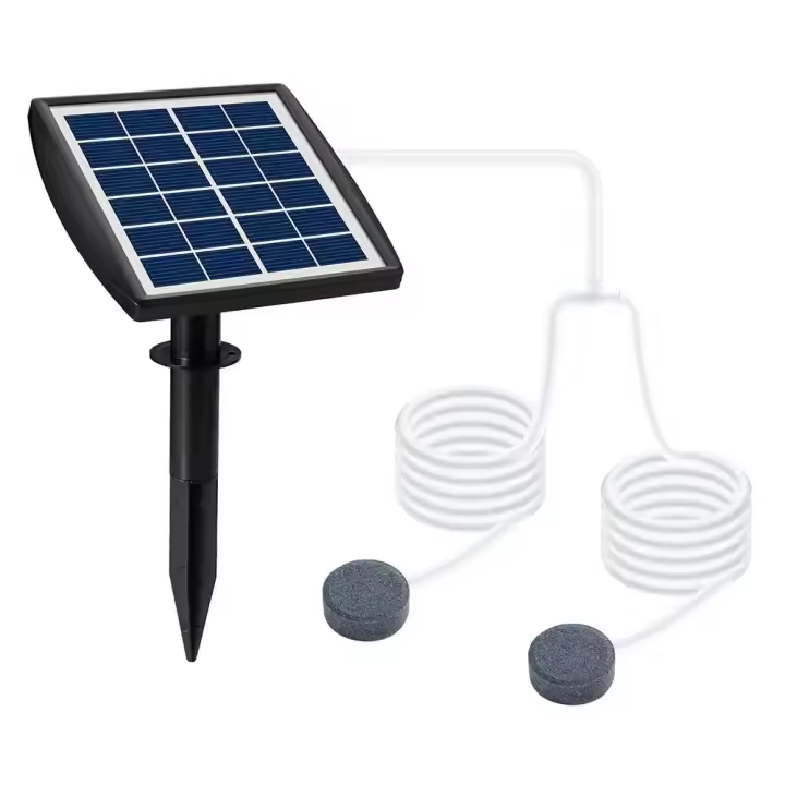 Bomba De Oxígeno Solar 2023 Con Almacenamiento De Energía Interna Batería De Litio 3.7V 2200mAh Bajo Ruido Para Piscinas Al Aire Libre Y Acuarios - 1