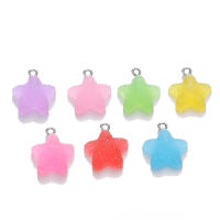 Lote De 10 Pendentivos De Estrella De Cinco Puntos En Colores Dulces Y Lindos Para Manualidades Joyería Accesorios De Pendientes Y Collares - details 5