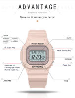 Reloj Digital Deportivo Para Mujer SYNOKE Luminoso Multifuncional Impermeable Cronógrafo Estilo Outdoor Moda Estudiante - details 2