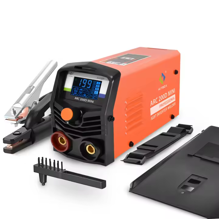 HITBOX Soldadora Inversora IGBT 2 en 1 de 200A con Pantalla LCD – Máquina de Soldar por Electrodo con Hot Start, Arc Force y ARC200D para Uso Doméstico - 1
