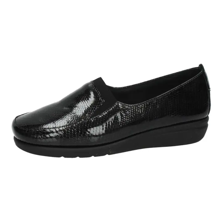 Zapatos Mocasín marca FLEX&GO para señora en color gris. MOCASINES DE PIEL - 1