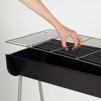 Aktive - Barbacoa de carbón de acero con parrilla de 60x30 cm, estructura resistente y compacta, fácil montaje y limpieza, ideal para jardín, terraza y camping - details 2