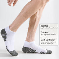 6 Pares De Calcetines Deportivos Para Hombre Antideslizantes Algodón Transpirables Desodorantes Para Correr Básquetbol Ciclismo - details 4