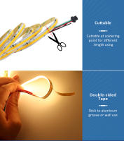 Tira De LED COB WS2811 24V 5M 10M 20M Flexible Para Decoración De Habitaciones Luz De Caballo Carrilnea Sin Impermeable - details 7