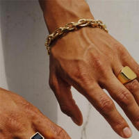 Pulsera De Cadena Para Hombre 8MM Estilo Punk Y Hip Hop Joyería De Acero Inoxidable 316L Pulsera De Moda Sencilla Y Duradera - details 9